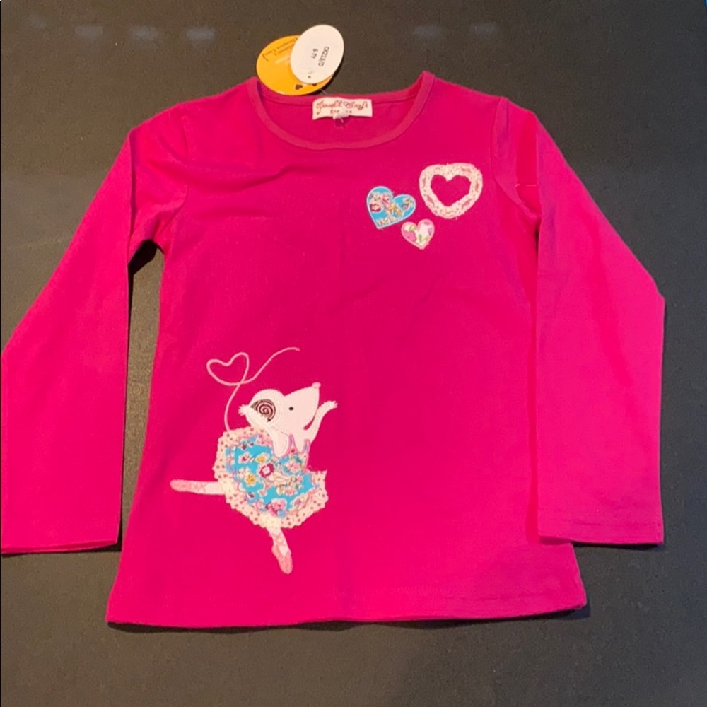 Powell Craft pink mouse top 6-7